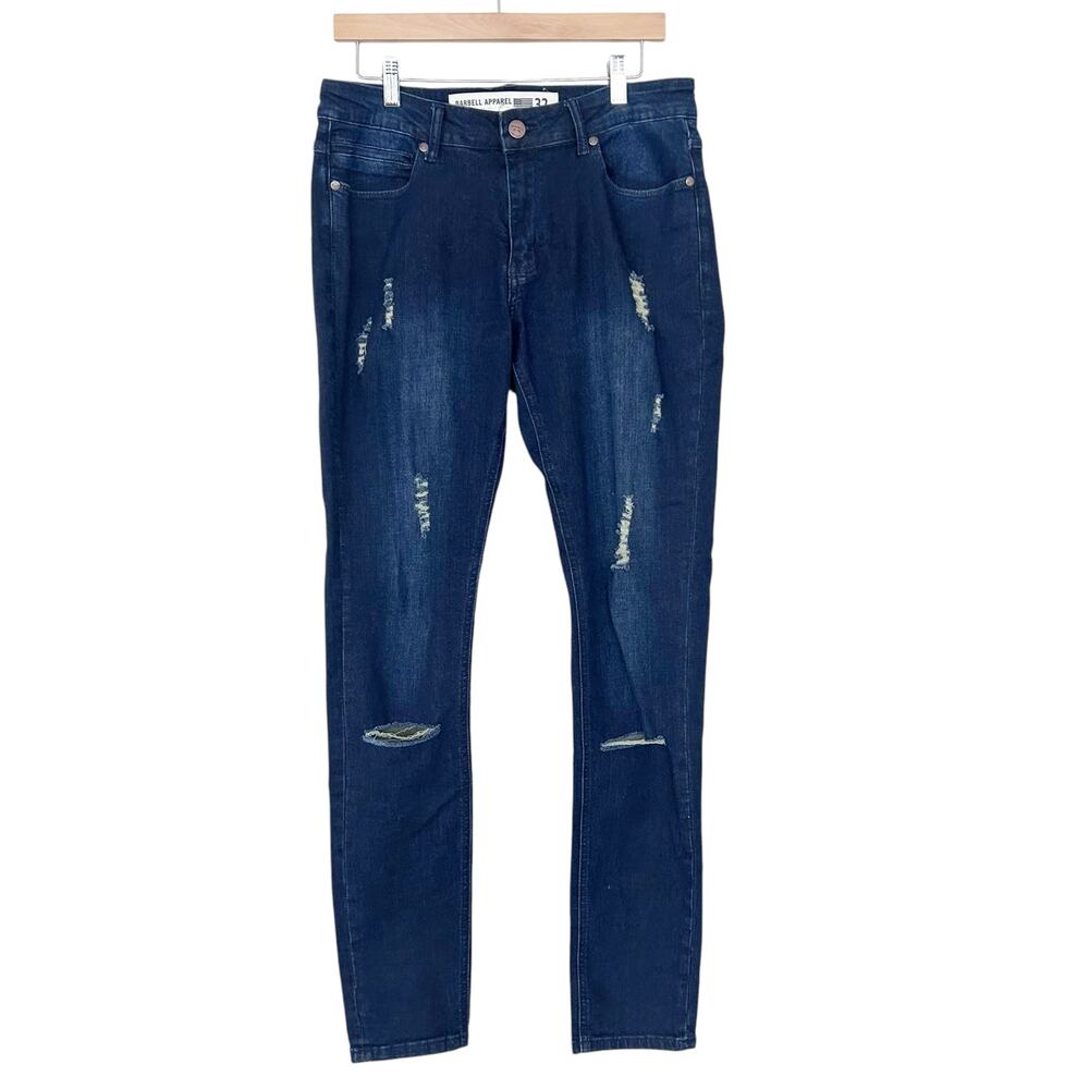 Barbell Apparel Distressed Jeans Sz 32x33